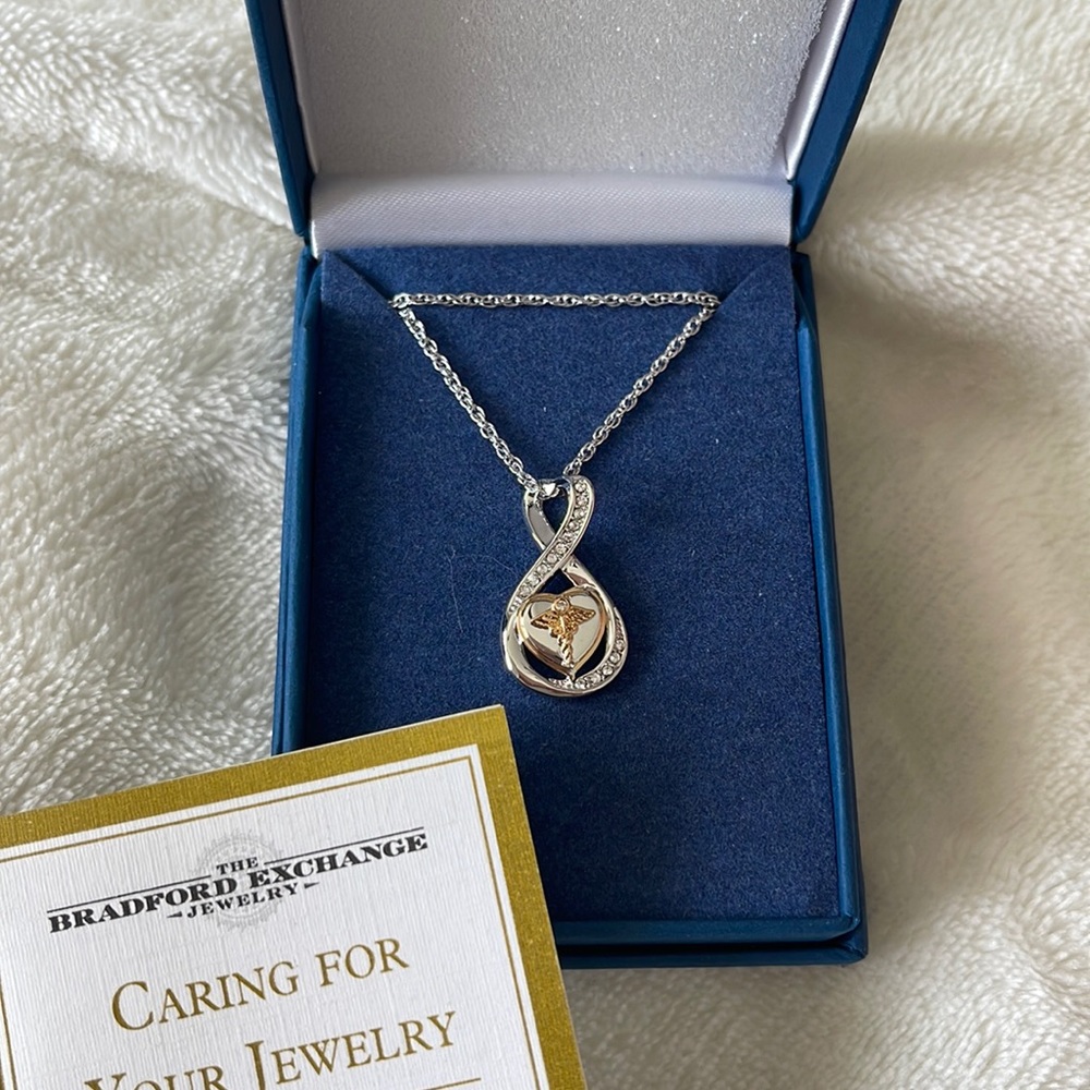 Bradford Exchange Work of Heart Healthcare necklace